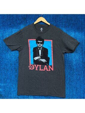 Bob Dylan Portrait Poster American Folk Rock Legend Tee M